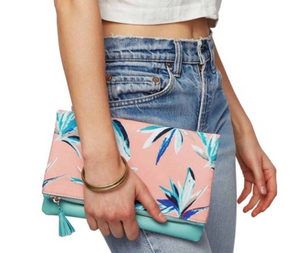 Rachel Pally Reversible clutch in paradise